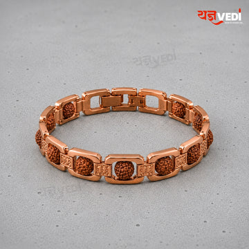 Copper Plated Rudrakha Rakhi