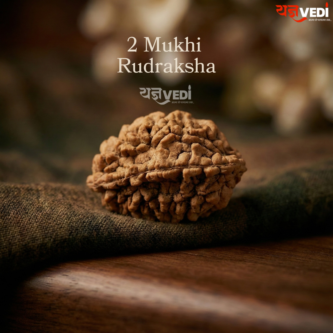 2 Mukhi Indian Rudraksha - Do Mukhi