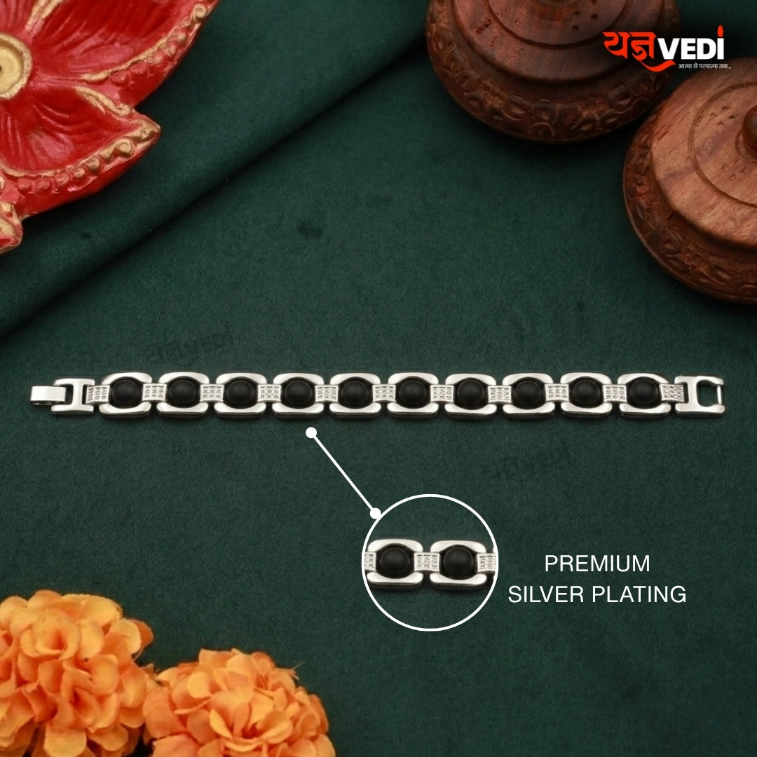 Silver Plated Essential Karungali Bracelet