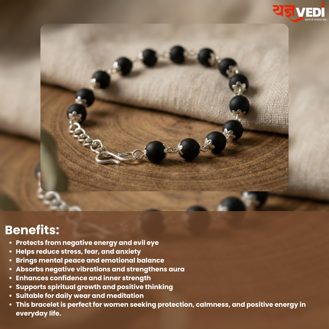 Karungali Mala + Bracelet Combo With Free Ladies Karungali Bracelet