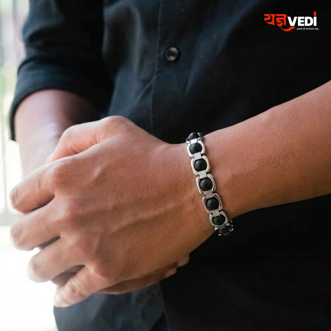 Silver Plated Essential Karungali Bracelet