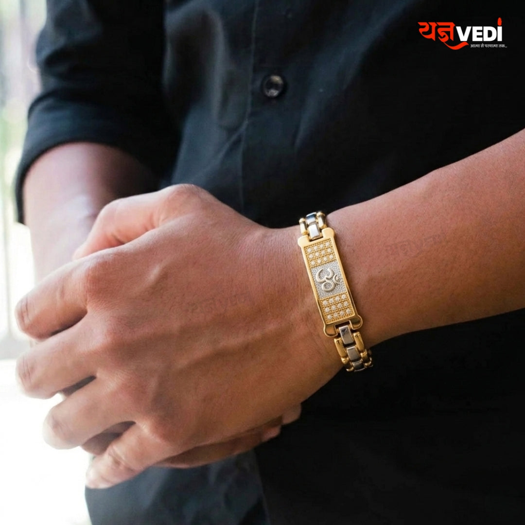 Gold & Silver Plated Essential Om Bracelet