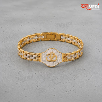 Gold Plated Om Chain Rakhi
