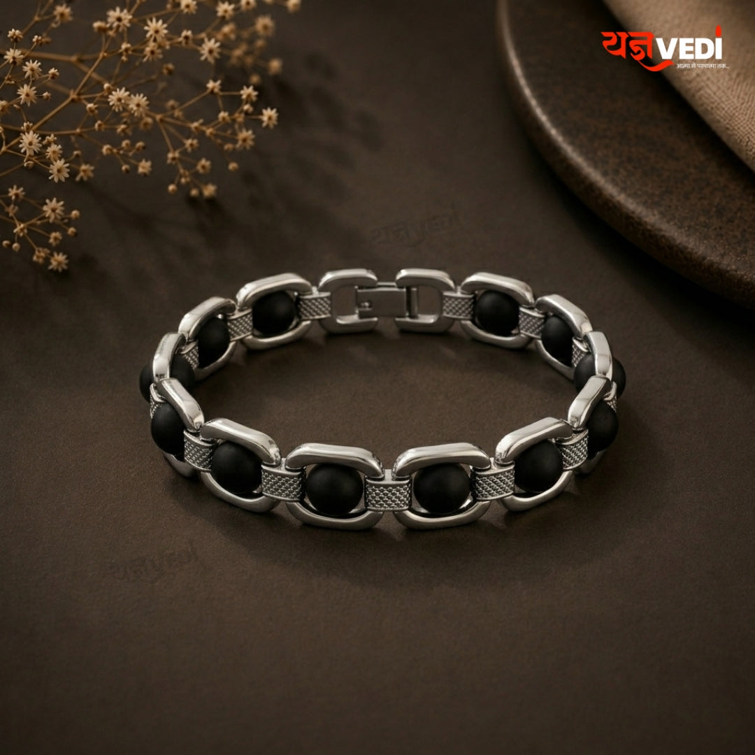 Silver Plated Essential Karungali Bracelet