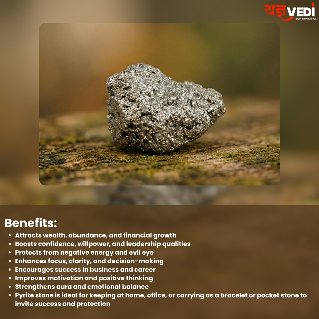 Dhanyog Bracelet With Free Original Raw Pyrite Stone – 50 gm