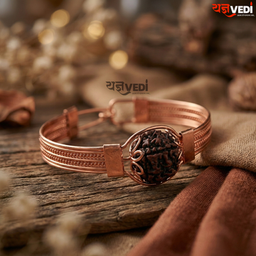 5 Mukhi Rudraksha Copper Bracelet