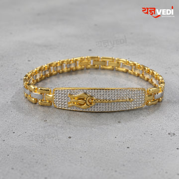 Gold Plated Trishul Rakhi