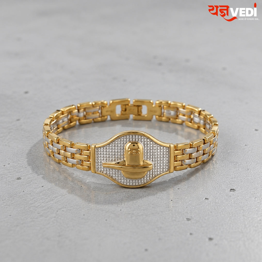 Gold Plated Shivling Rakhi