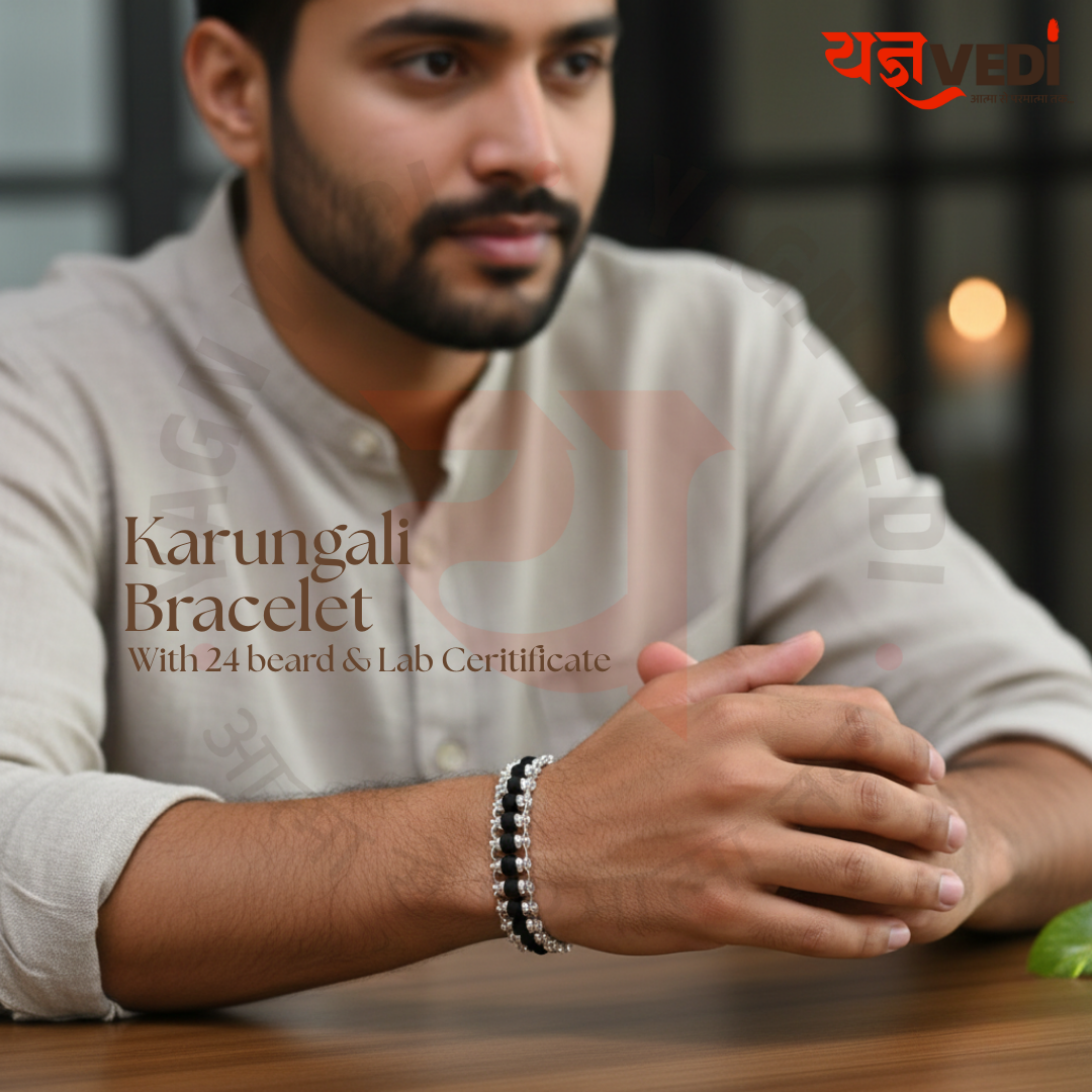Handcrafted Karungali Bracelet for Strength & Balance