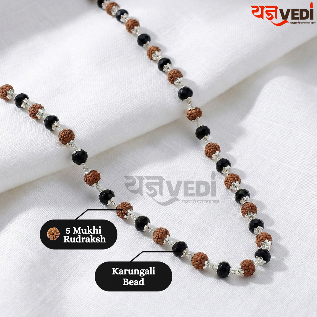 Karungali Rudraksh Mix Mala