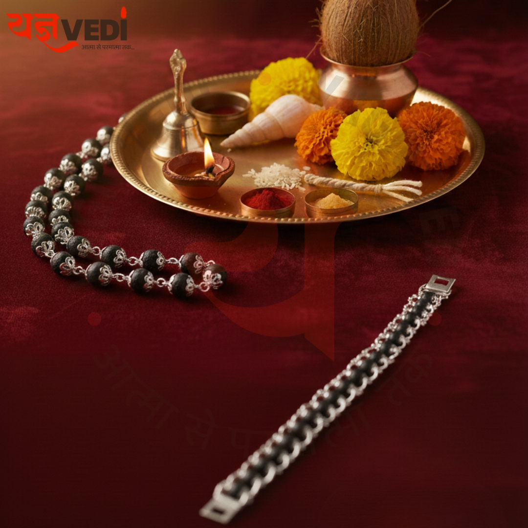 Karungali Mala + Bracelet Combo - Spiritual Protection Combo