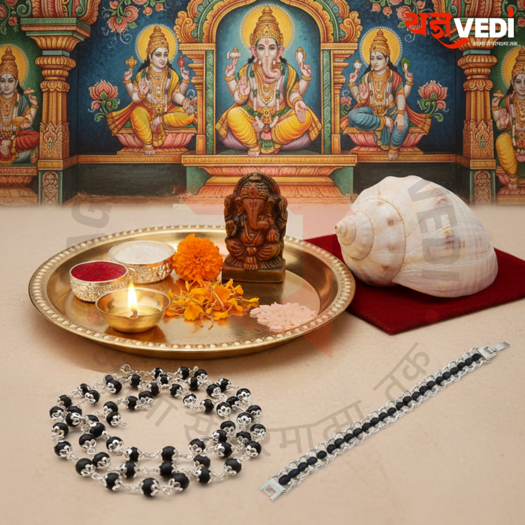 Karungali Mala + Bracelet Combo - Spiritual Protection Combo