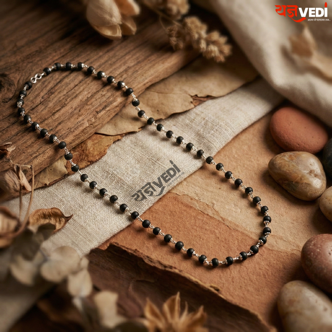 Ladies Karungali Mala – Sacred Elegance for Divine Protection & Inner Strength