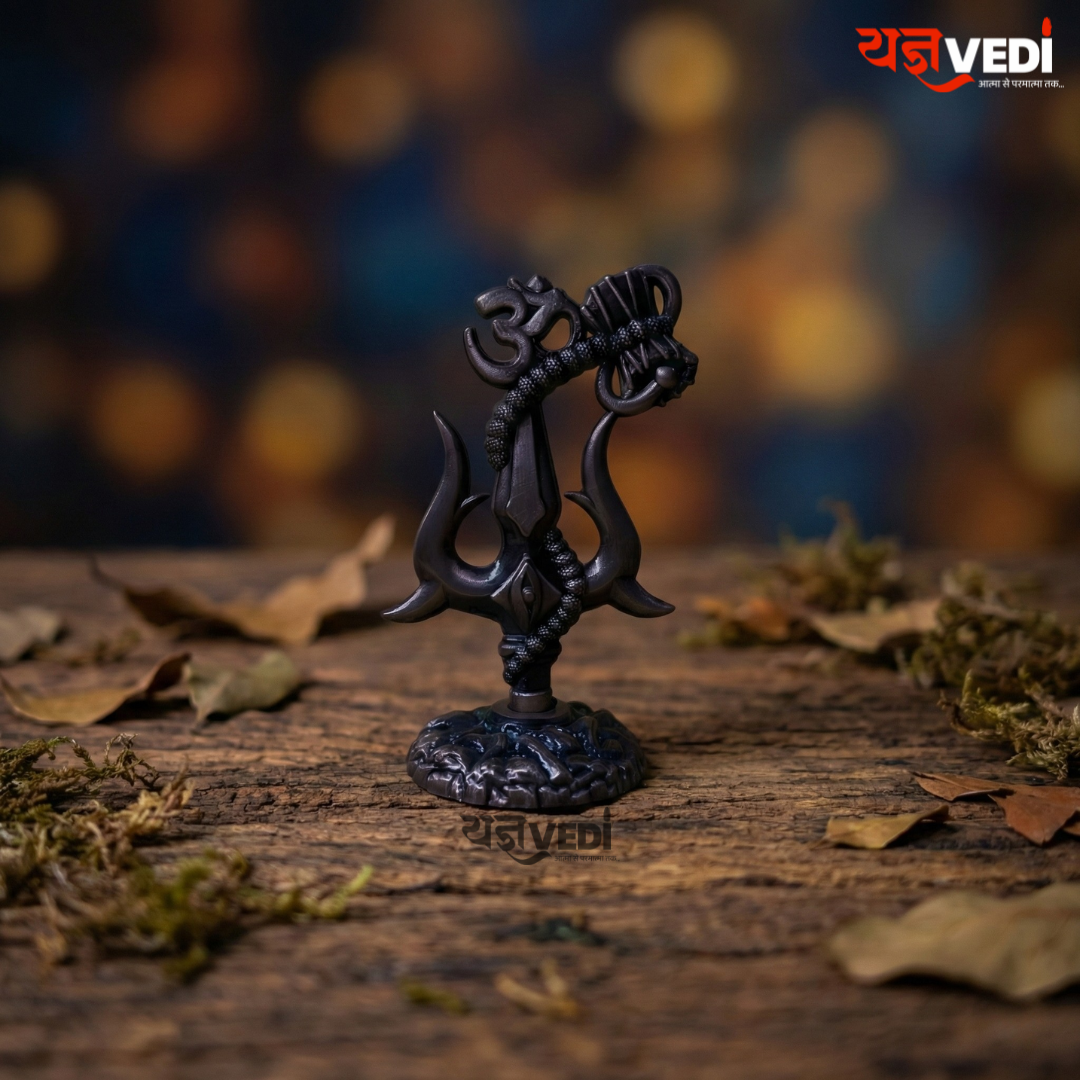 Free Om Trishul Idol - Get Free 5 Mukhi Rudraksha