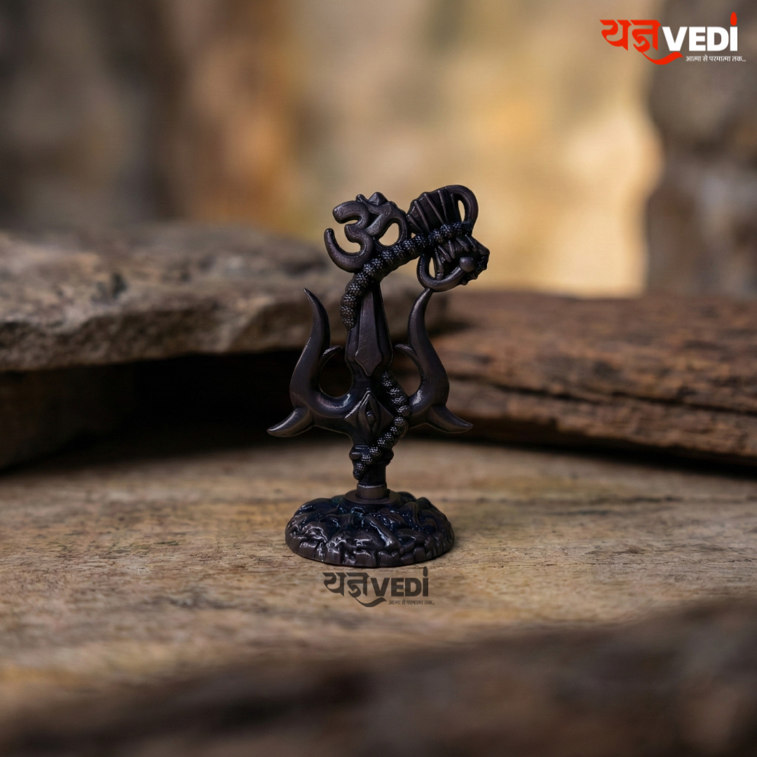 Free Om Trishul Idol - Get Free 5 Mukhi Rudraksha