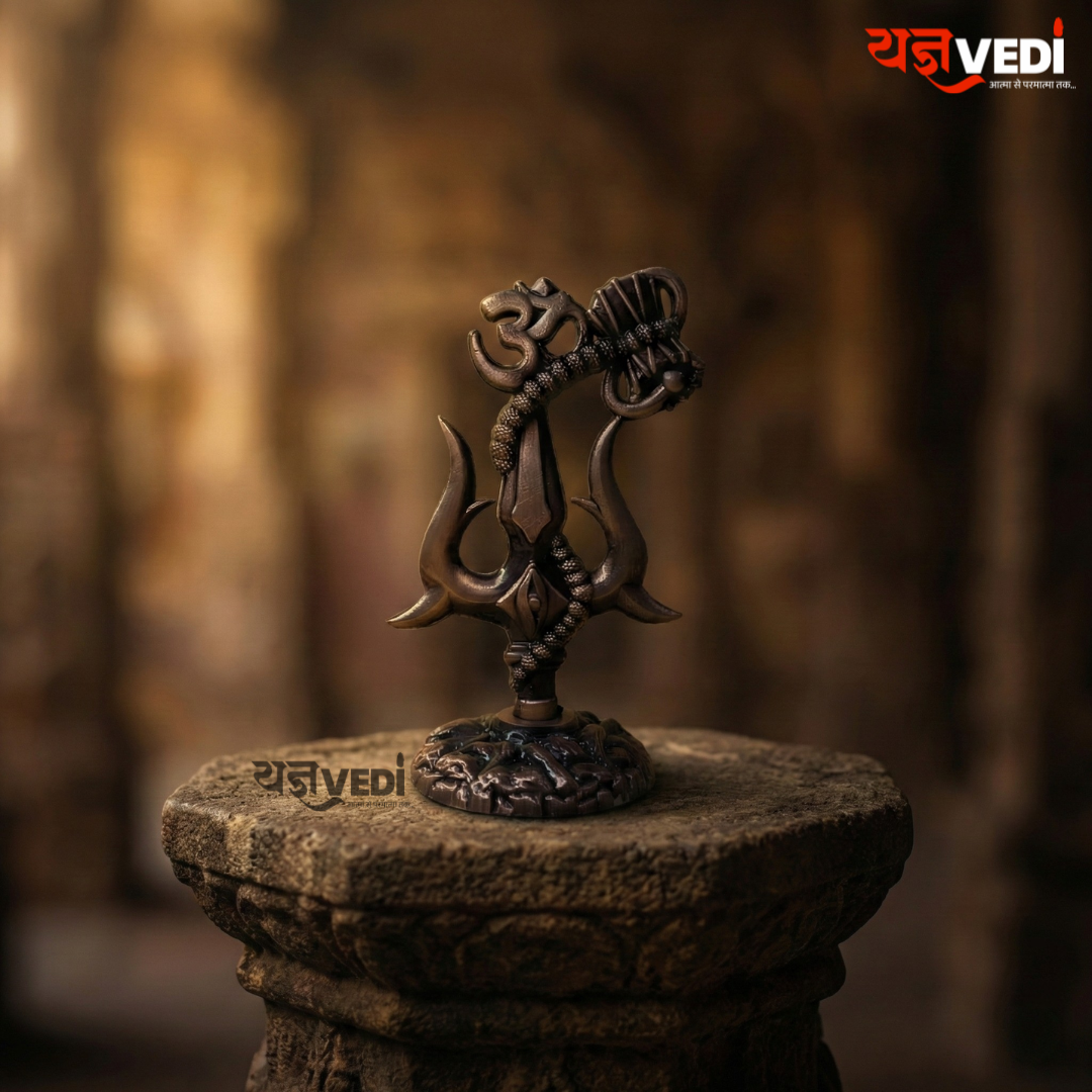 Free Om Trishul Idol - Get Free 5 Mukhi Rudraksha