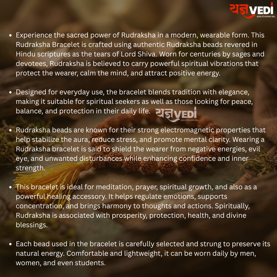 Rudraksha Bracelet - Infused with divine vibrations of Mahadev