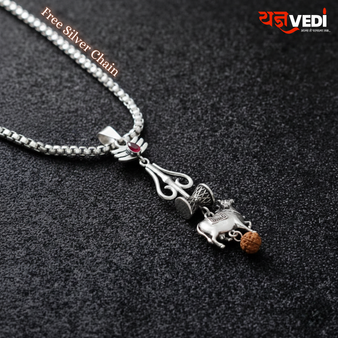 Varanasi Mahesh Babu Viral Shiv Nandi Loket - Get Free 5 Mukhi Rudraksha