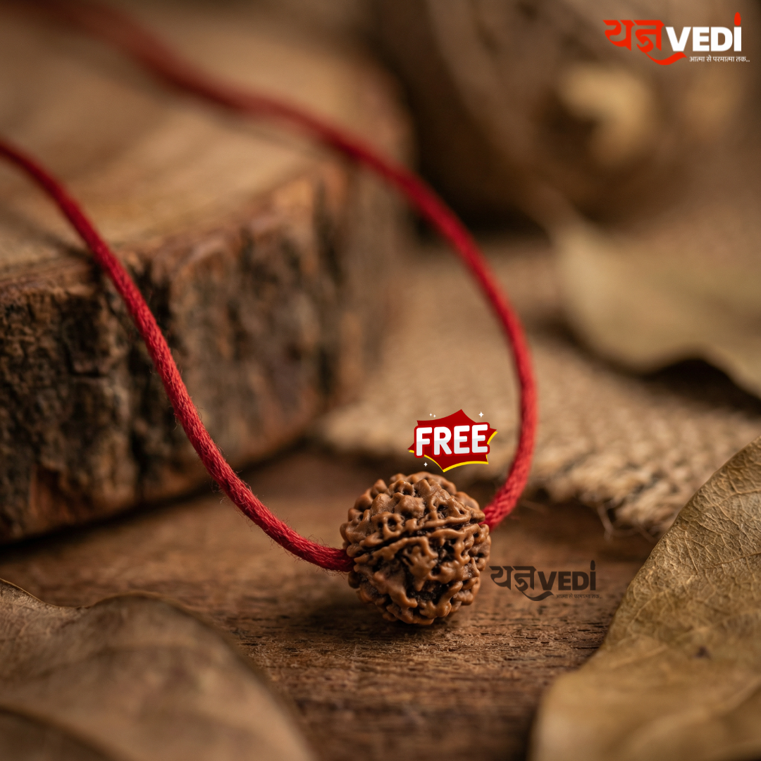 Free Om Trishul Idol - Get Free 5 Mukhi Rudraksha