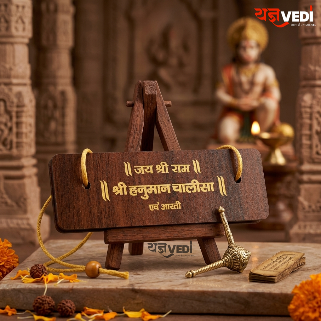 Wooden Hanuman Chalisa